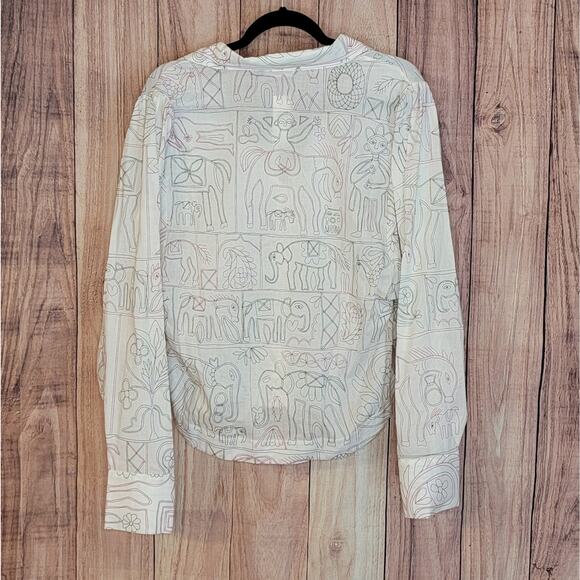 NWT Magali Pascal Anthropologie Puff Sleeve Buttondown Sz L - Picture 4 of 13
